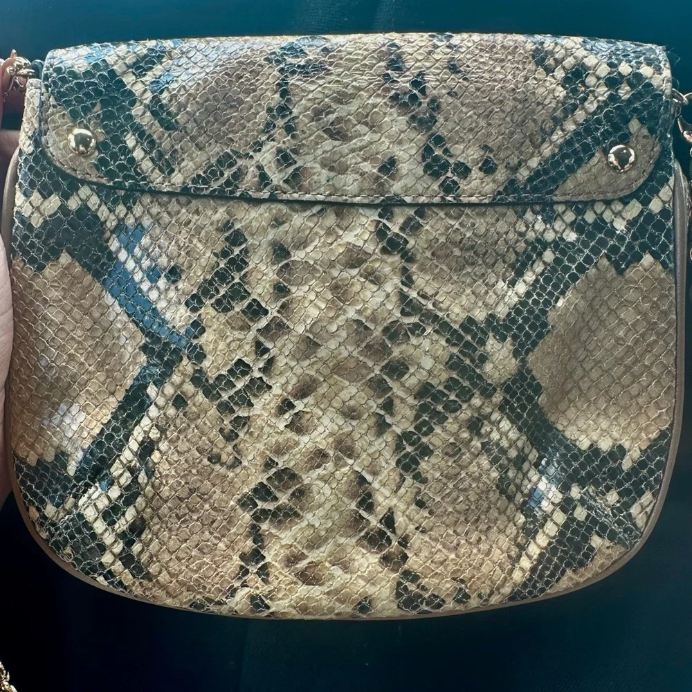 Coach Kristin Python embossed crossbody. - Picture 4 of 4
